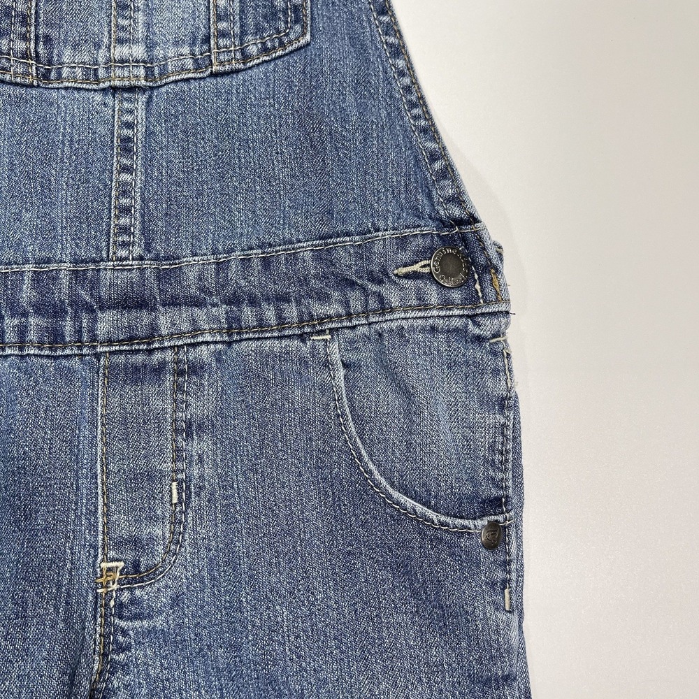 Vintage Oshkosh Genuine Kids Denim Bib Overalls Size 3T Premium Denim - Picture 5 of 11